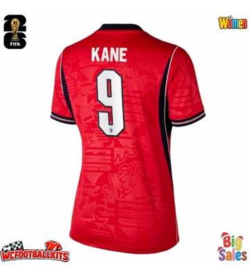 England Harry Kane #9 Replica Away Stadium Shirt for Women World Cup 2026 Short Sleeve